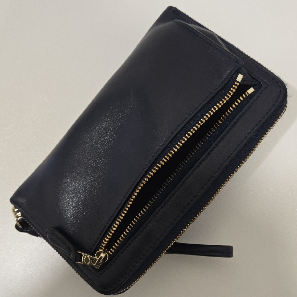 Coach Blue Leather Wristlet - Picture 5 of 14